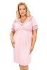Košilka Donna Linda plus size růžová #2