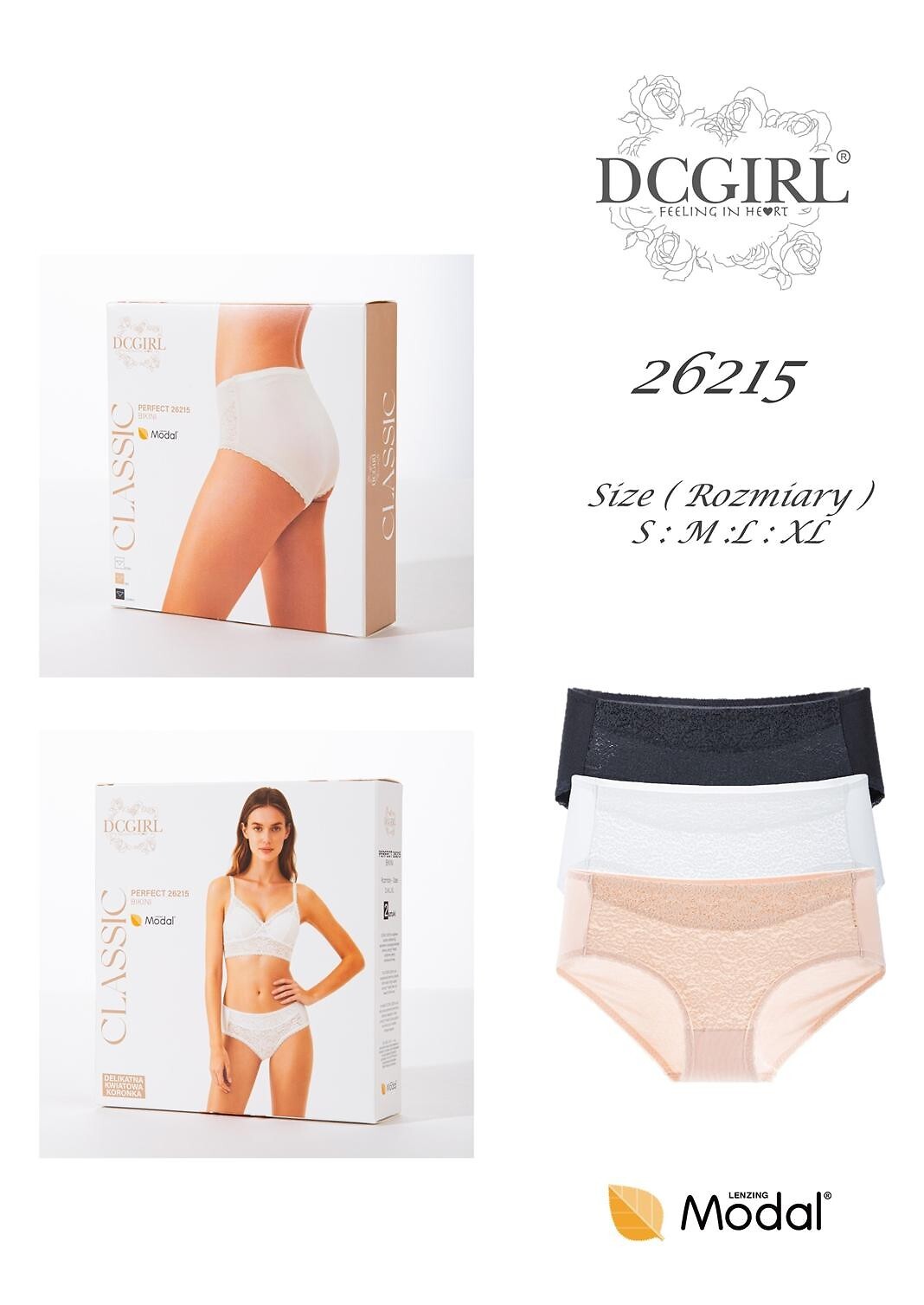 Kalhotky DC Girl 26215 A'2 v krabičce S-XL