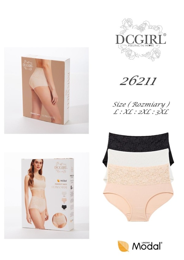 Kalhotky DC Girl 26211 krabička L-3XL