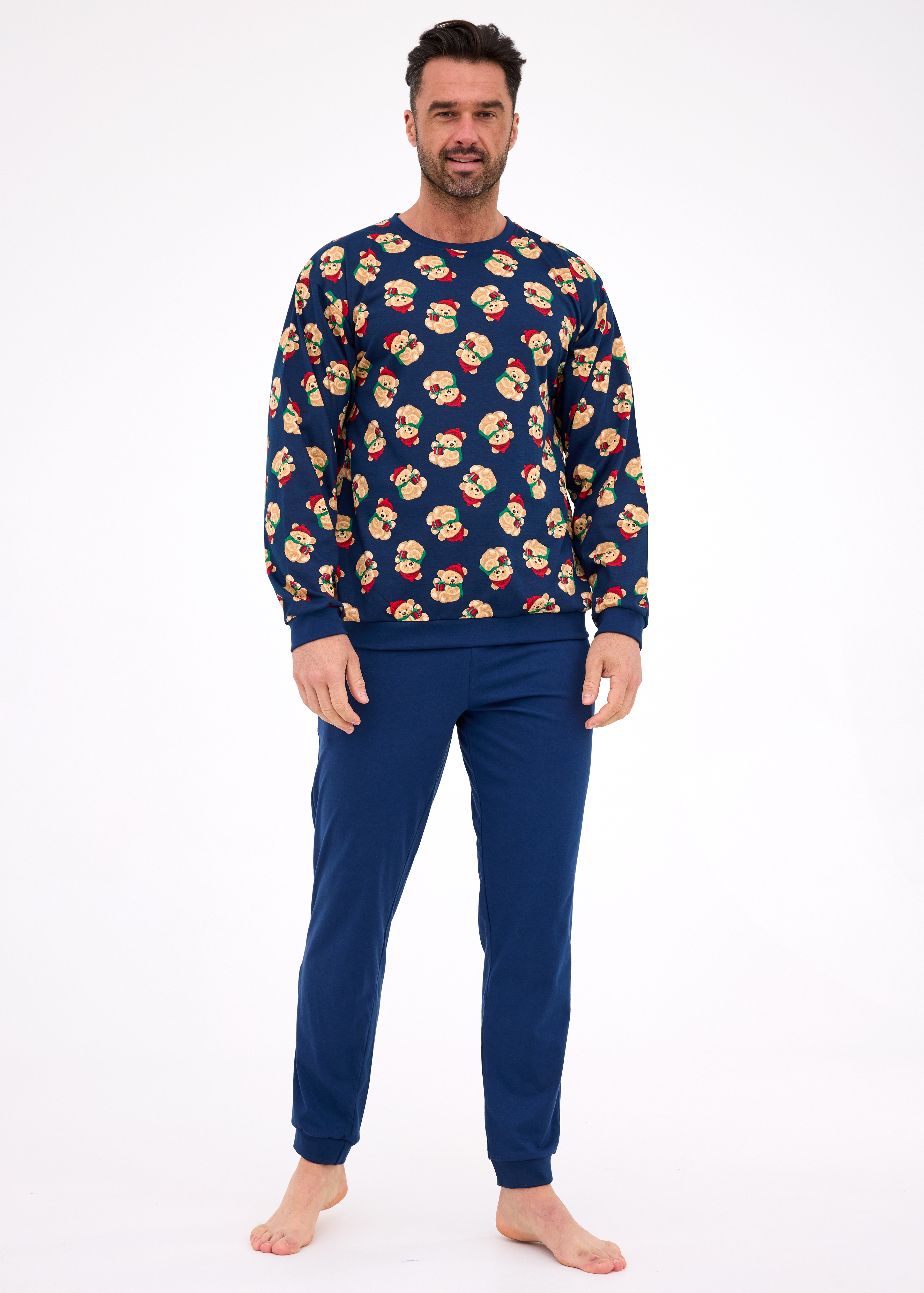 Pánské pyžamo Cornette 457/293 Teddy 6 Plus Size