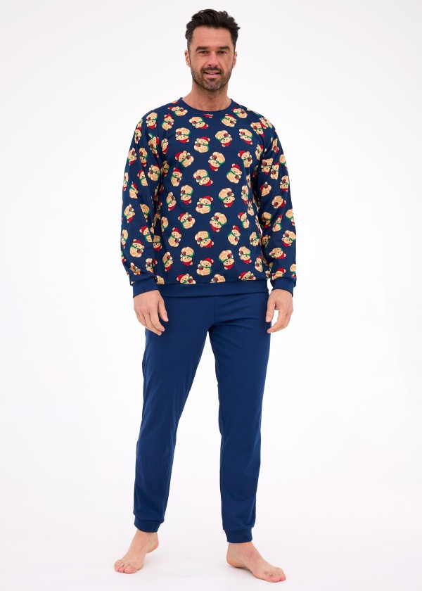 Pánské pyžamo Cornette 457/293 Teddy 6 Plus Size