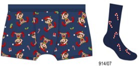 Vánoční set 914/07 boxerky/ponožky