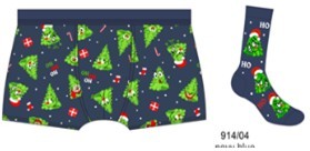 Vánoční set 914/04 boxerky/ponožky