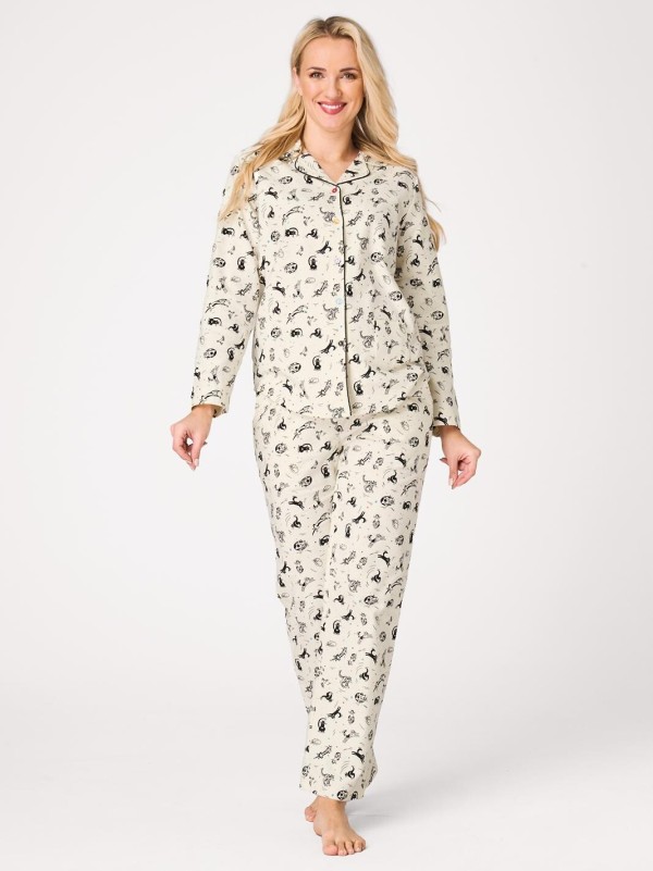 Pyžamo Key LNS 921 B26 dl/r XS-XL rozepínací
