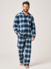 Pyžamo Key MNS 432 B26 dl/r 3XL-4XL rozepínací #2