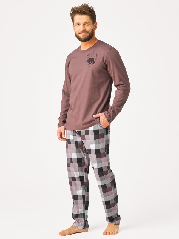 Pyžamo Key MNS 620 dl/r 3XL-4XL