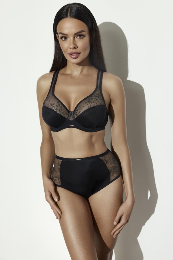 Brazilky Ava 2301/B Black S-3XL