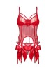 Korzet Obsessive Gifty Red Corset S-3XL #5