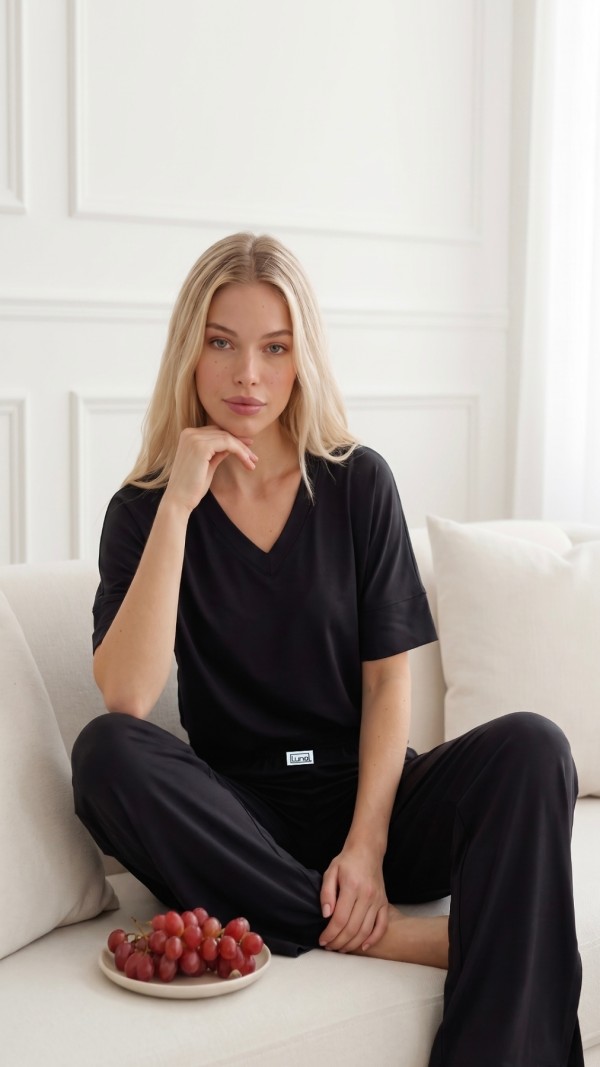 Pyžamo Luna 1314 kr/r S-2XL