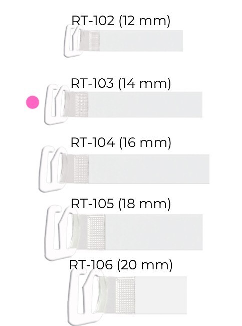 Ramínko silikonové Julimex s kovoyým háčkem 14mm RT 103