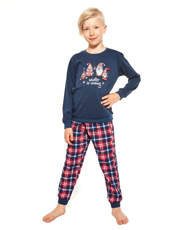 Pyžamo Cornette Young Boy 966/122 Gnomes dl/r 134-164 Merry Christmas