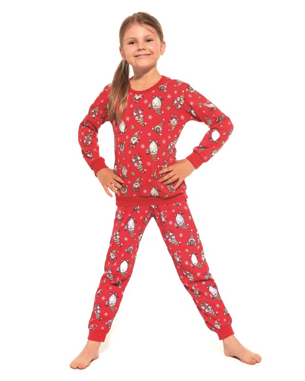 Pyžamo Cornette Young Girl 033/163 Gnomes 3 dl/r 134-164 Merry Christmas