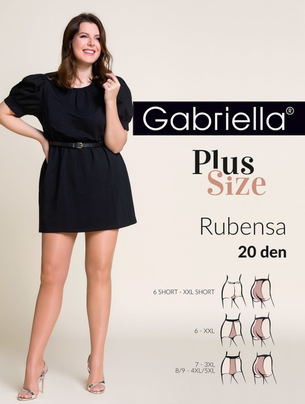 Punčocháče Gabriella Rubensa Plus Size 161 20 den 7-XXXL