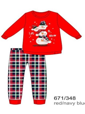 Pyžamo Cornette 671/348 Snowman Merry Christmas