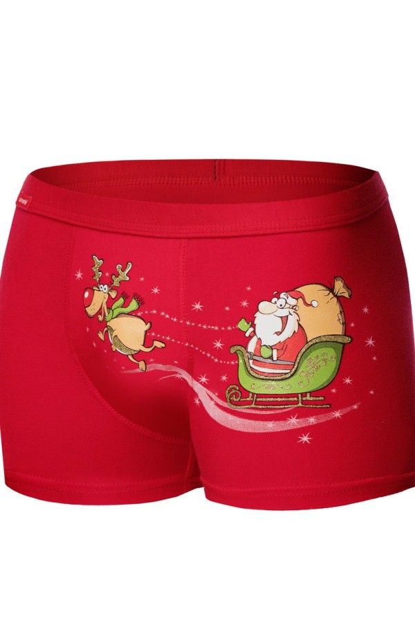 Boxerky Cornette 007/67 Santa´s Sleigh Merry Christmas