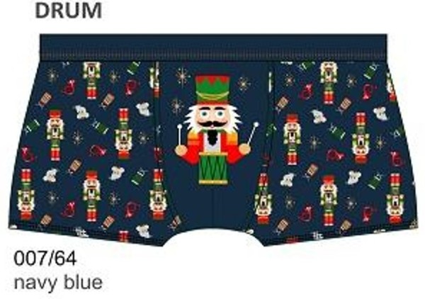 Boxerky Cornette 007/64 Drum Merry Christmas