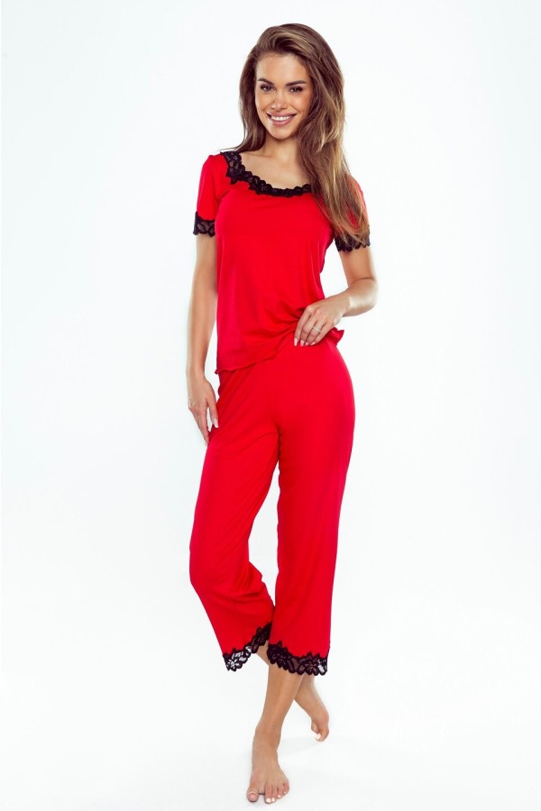 Pyžamo Eldar First Lady Aster Plus kr/r 2XL-3XL