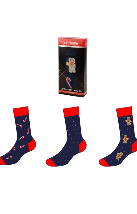 Ponožky Cornette Premium A56 Vánoční A'3 39-47 doprodej