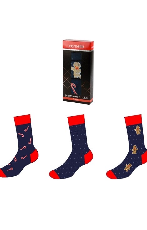 Ponožky Cornette Premium A56 Vánoční A'3 39-47 doprodej