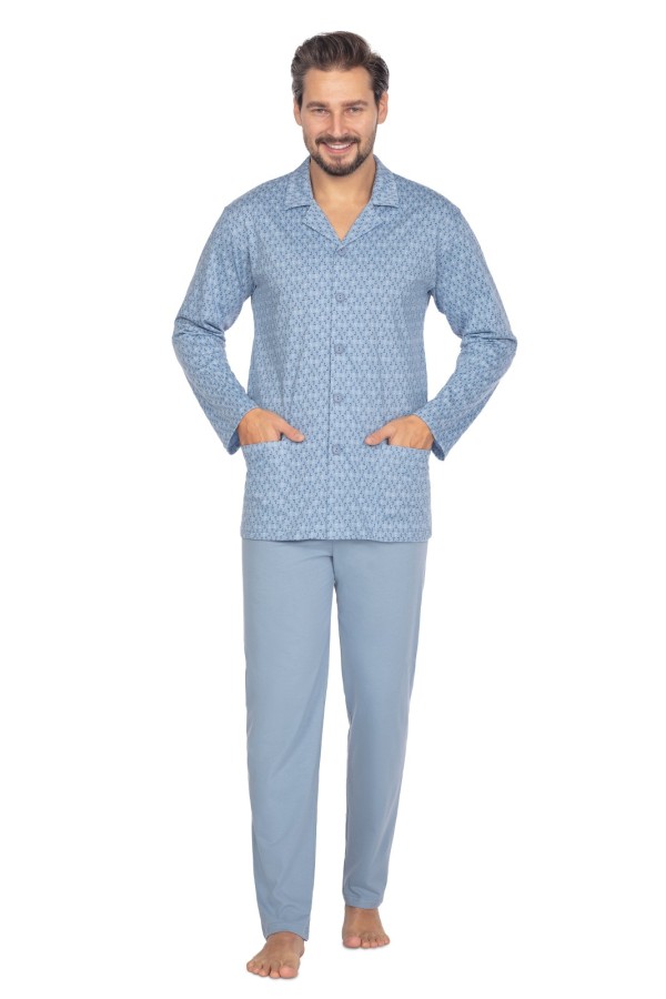 Pyžamo Regina 463/24 dl/r 2XL-3XL rozpínací pánské